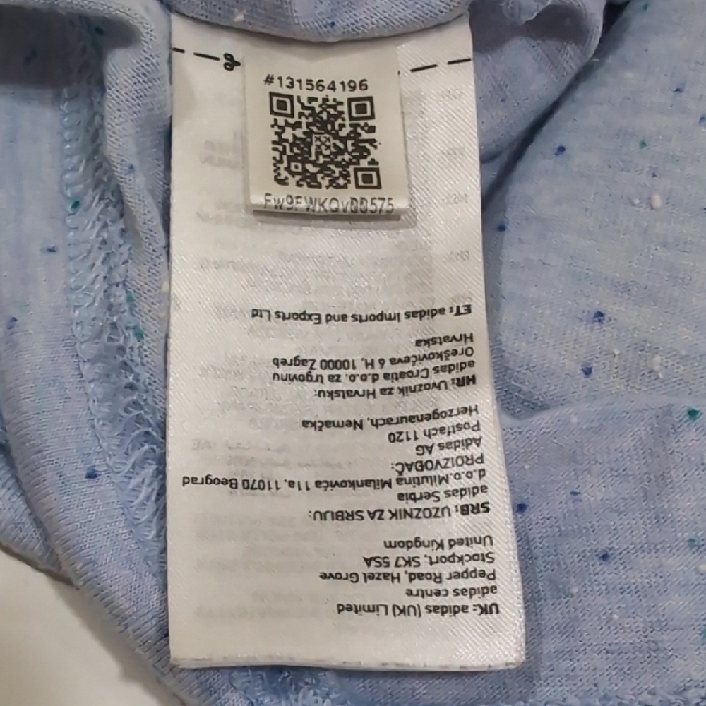 Adidas Sky Blue Speckled Tank Top - Picture 6 of 12